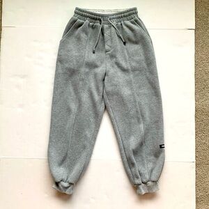 PHILPP PLEIN cuffed drawstring sweatpants gray size S